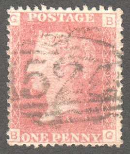 Great Britain Scott 33 Used Plate 91 - BG - Click Image to Close